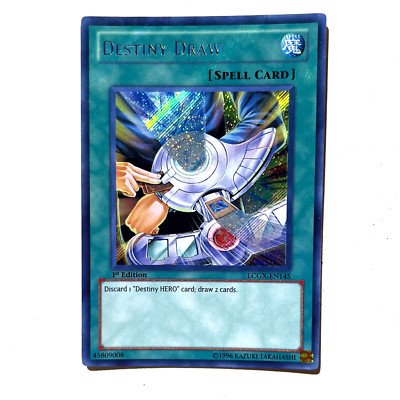 Destiny Draw NM 1st Edition Secret Rare LCGX-EN145 Yu-Gi-Oh! TCG See ...