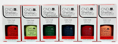 CND Gel Polish .25oz - All 6 shades from RHYTHM & HEAT Shellac - 91583-91588