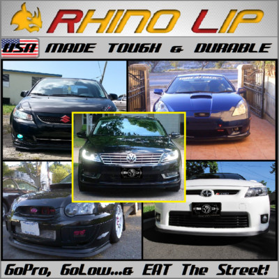 MAHINDRA e2o PLUS Verito Vibe-CS GTS RhinoLip  Rubber Chin Spoiler Splitter Trim
