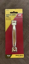 ACE Hardware Screen Door Pull 4 3/4" Bright Brass Part #5294038