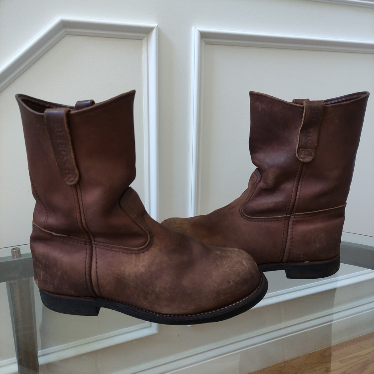 RED WING SHOES Pecos Pull-on Steel Toe Mens Boots Red Wing Pecos 4470 Size 8 EE Pull-On Steel | Mercari main image 4