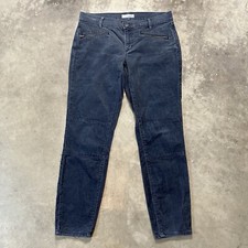 Ann Taylor Loft Pants Womens 6 28 Gray Modern Skinny Ankle Cotton Blend Corduroy