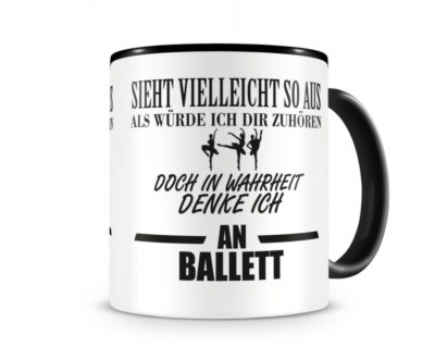 Samunshi Ich denke an Ballett Tasse  2 Farben H:95mm / D:82mm