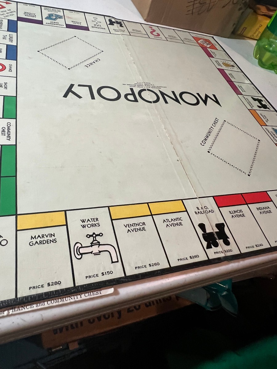 モノポリー　確認用 Vintage MONOPOLY Set No. 6 Set with board and pieces-Complete