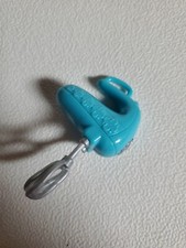 Barbie Kitchen Mixer dollhouse Whisk Handheld Blue Toy 1:6 Scale Miniature