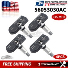 4pcs Tpms For Chrysler Dodge Jeep Tire Air Pressure Sensor 56053030ac 56053030ab