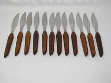 12 MCM Steak Knives Vintage Town & Country Washington Forge Fleetwood Handles