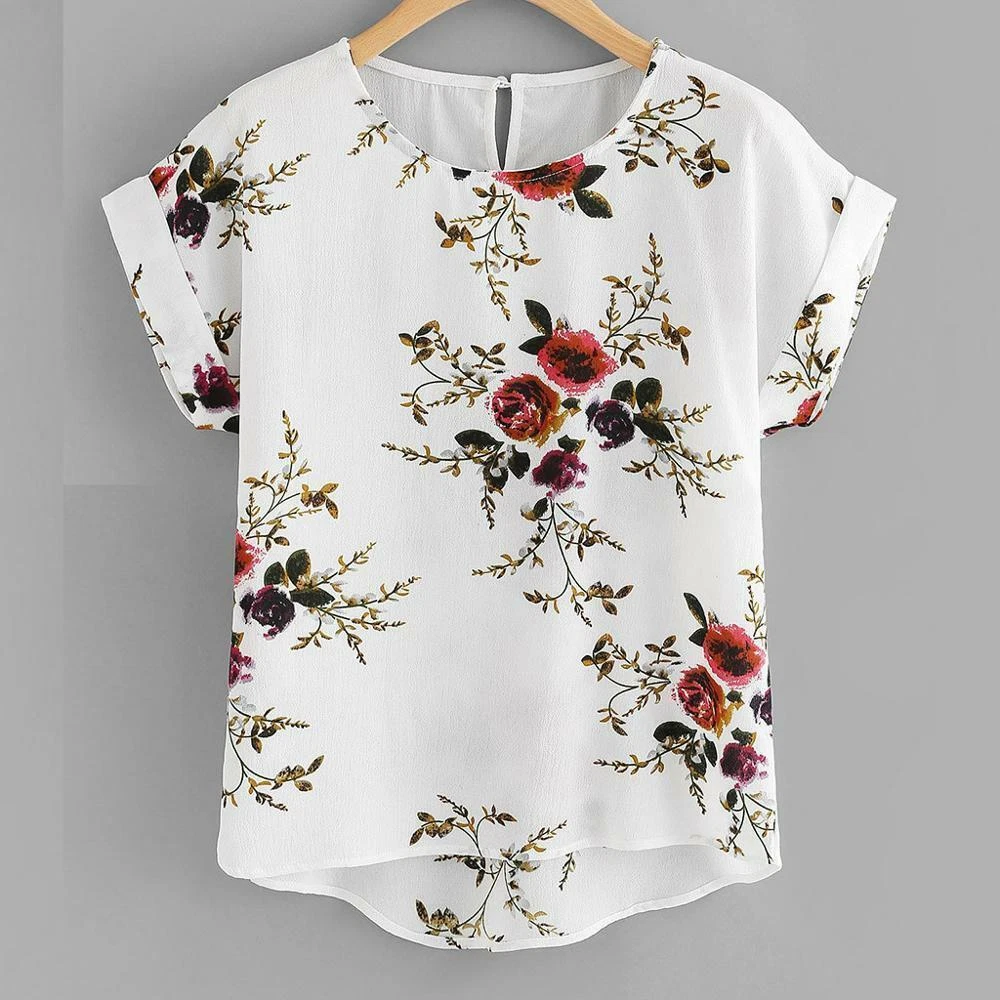 Blusa De Moda Para Mujer Tops Blusas De Manga Corta De Nuevo Estilo Camisa  Mejor