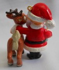 RUDOLPH & SANTA CLAUS Red-nosed Reindeer Buck Ornament Island of Misfit Toys — photo 4