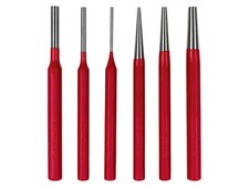 A-WARE 6 teiliger Satz Splinttreiber und Durchschl&auml;ger je 3, 5, 8mm in Metallbox