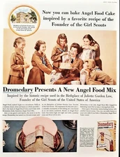 Girl Scouts Dromedary Cake ad Angel Food  vintage 1956 original advertisement