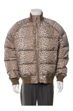 *NUOVO CON ETICHETTE* $2700 Dior Uomo Leopard Puffer Jacket - Fr48/Medium/ Us38