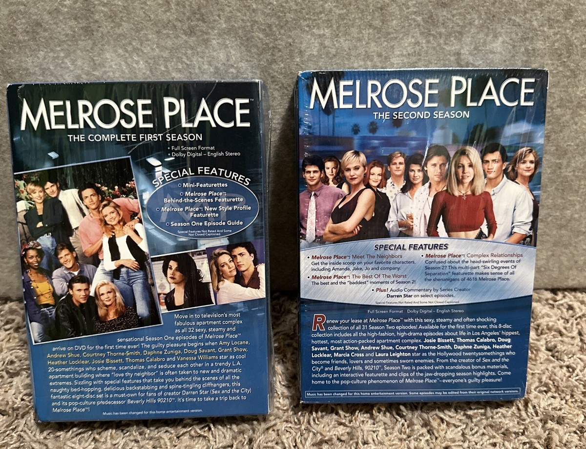 Melrose Place TV Series Season 1 & 2 DVD Sets Excellent Preowned