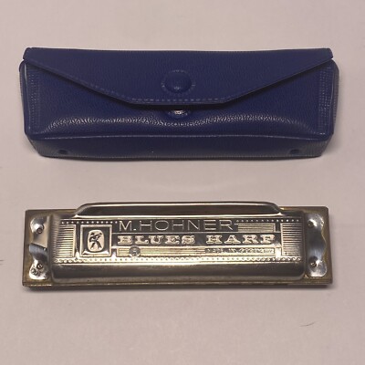 M Hohner Blues Harp Harmonica With Case, Made In Germany