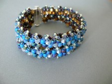 Beaded Jewelry making Kit Tutorial Pattern Beads Instructions Bracelet BK-BR28