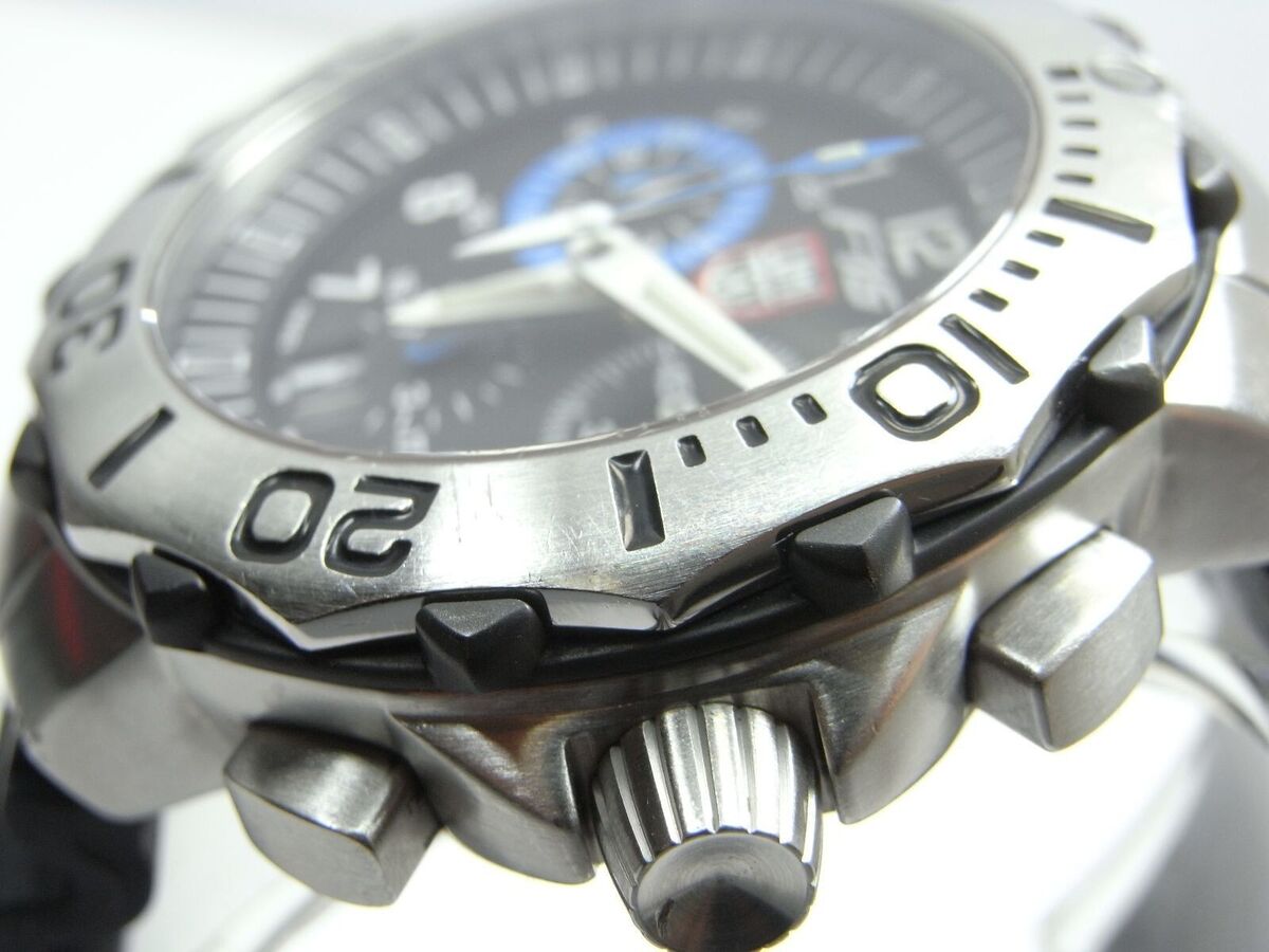 LUMINOX Fighting Falcon F-16 Quartz Watch Used Navy Silver LUMINOX Fighting Falcon F-16 Quartz Watch Used Navy Silver