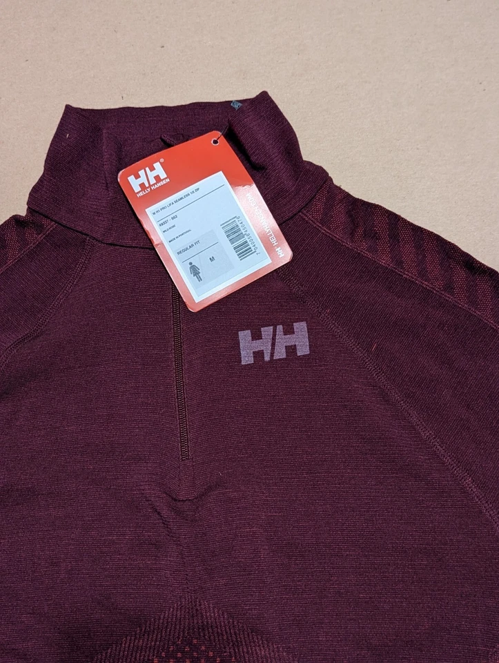 Helly Hansen 女式 H1 Pro Lifa Active 无痕羊毛混纺 1/2 Zip Baselayer Md — 第 2/4 张图片