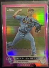 2022 Topps Chrome Base Magenta #195 Jack Flaherty /399 - St. Louis Cardinals