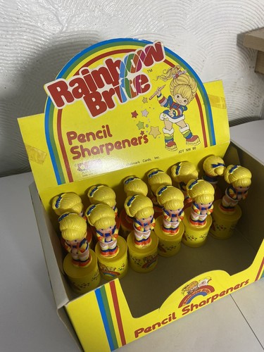 Vintage 1980s Rainbow Brite Pencil Topper Shop Display Very Rare LGX - Picture 4 of 24