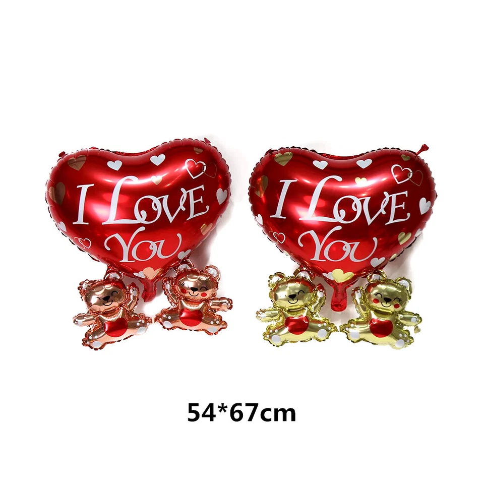 30" Large Heart Shape Helium Balloons Wedding Valentines Day Party Decoration UK - Image 2 of 4