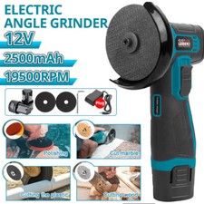 Akku Winkelschleifer 12V Trennschleifer Schleifmaschine Flex Mit 2 Batterien DE