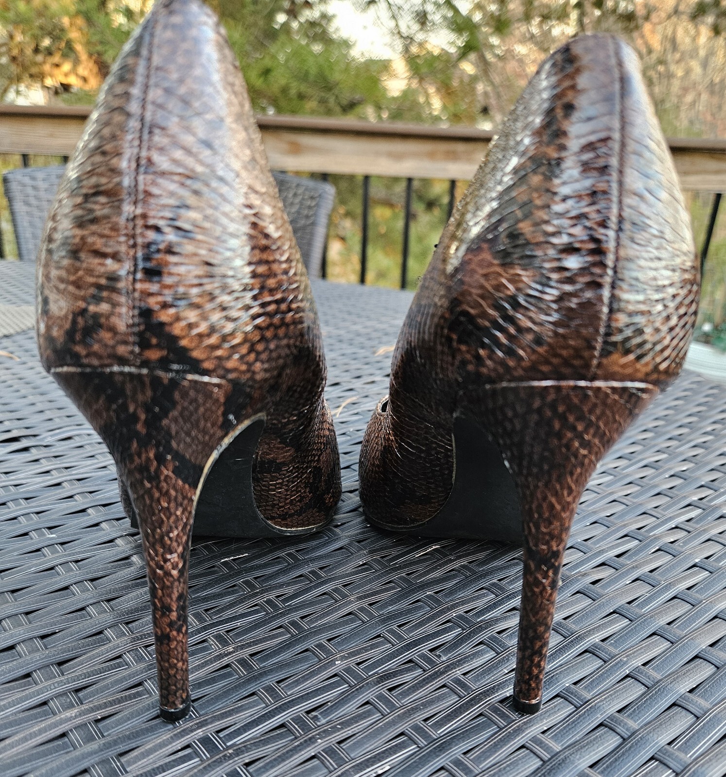 Penny Loves Kenny Python Pointed Toe Stiletto Hee… - image 3