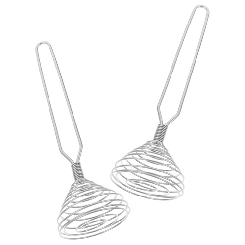 2 Pcs Pressure Egg Beater Household Handheld Manual Blender Whisk