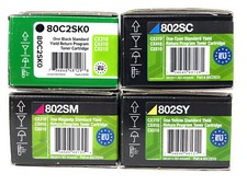Lexmark 802 Kit 4 Original Toners Bk/C/M/Y Cx310n/Cx310dn/Cx410/Cx510 A Box 