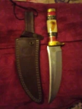 Chipaway Cutlery Fixed Blade Hunting Knife With Leather Shea Sharp Bladeth
