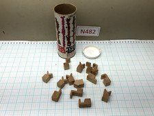 Vintage Totem Blocks Family Game Precision Cut Hardwood Building Toy