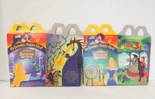 1996 McDonalds SLEEPING BEAUTY Complete Set of 2 Happy Meal Boxes