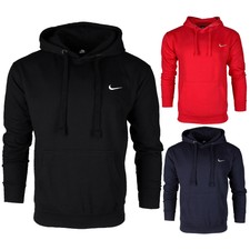 Nike Men's Long Sleeve Embroidered Swoosh Fleece Pullover Hoodie