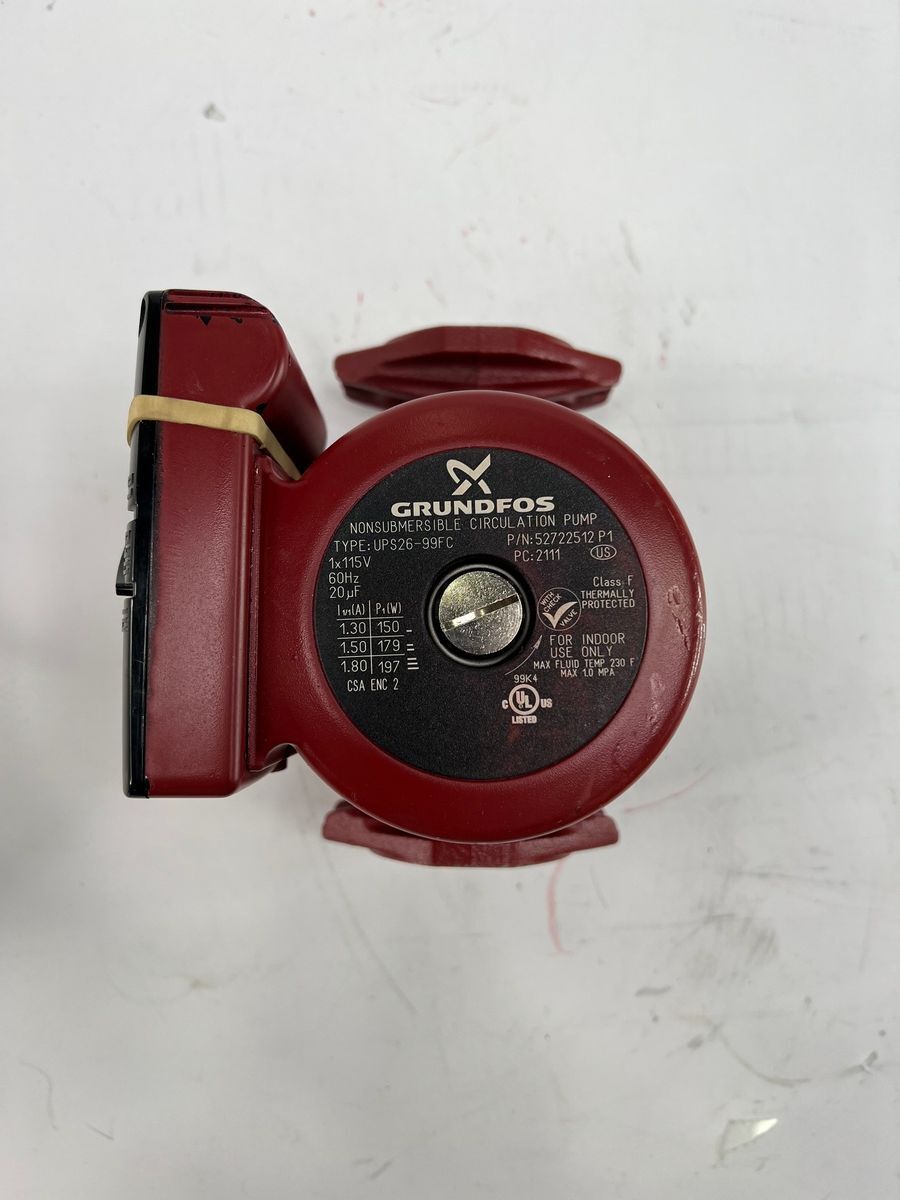GRUNDFOS UPS2699FC Non Submersible Circulation Pump 1/6Hp 115V 60Hz 3