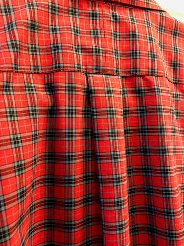LL Bean Herren rot kariertes Button Down Hemd XL-Tall Langarm knitterarm - Bild 6 von 9