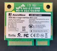 Realtek RTL8188CE 802.11b/g/n PCIe Half Asus AW-NE139H