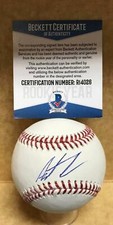 AUSTIN ALLEN SAN DIEGO PADRES ROOKIE YEAR SIGNED M.L. BASEBALL BECKETT R14026