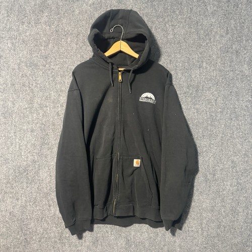 Carhartt Jacke Herren 2XL Original Fit Evergreen Concrete Cutting Schwarz Y2K
