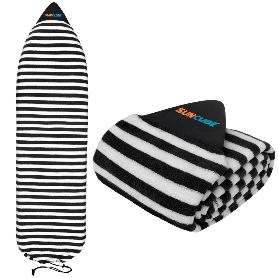 SUN CUBE Surfboard Sock Cover Light Protective Stretch Fabric Bag Cover for Surf Boards