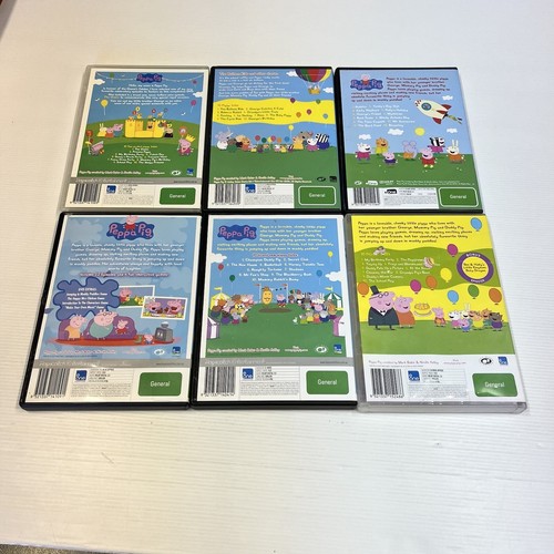 Peppa Pig DVD 6 Bundle PAL Region 4 Rated G Kids Girls Boys 6 Titles Family EUC - Picture 11 of 11