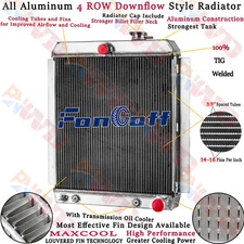 4 Row Aluminum Radiator For 1947-1954 48 Chevy Truck 3100 3600 3800 Pickup 3.8L