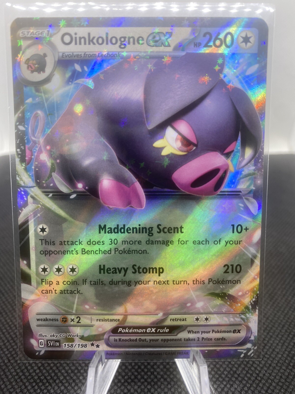 Oinkologne ex 158/198 Ultra Rare Scarlet Violet Pokemon TCG NM