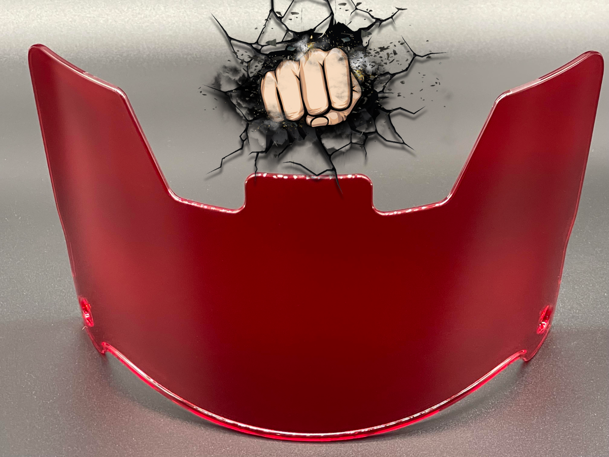 Clear Red Full Size Helmet Visor Replica/Speed/Flex Compatible