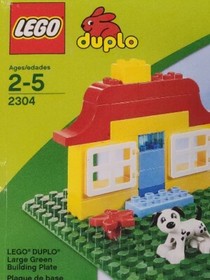Lot Of 2 - LEGO DUPLO: LEGO DUPLO Green Building Plate (2304) New Building Toy