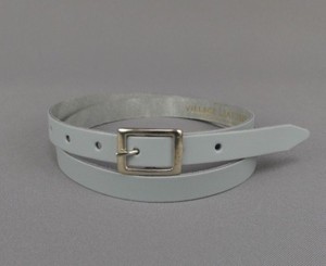 Light Baby Blue Skinny Real Leather Belt Handmade Bright 3//4/" Ladies 20mm