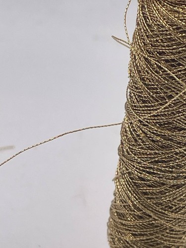80"+Yd Metallic Gold Hand/Sewing Machine String 1.5mm Use Hair/Necklace craft - Picture 3 of 4