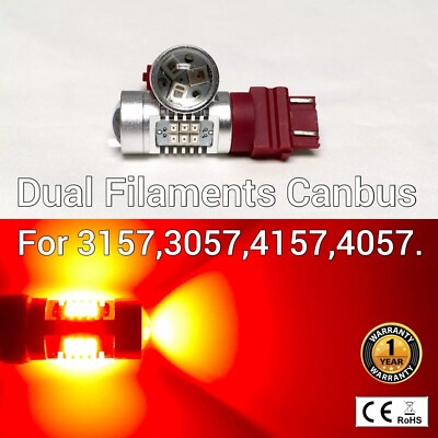 Rear Signal T25 3157 3057 4157 Peformance Auto 21 SMD LED Red B1 #1 Fits Accord