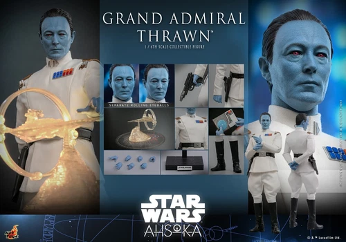 Hot Toys Star Wars Ahsoka Grand Admiral Thrawn 1:6 Scale Figure TMS116 Sideshow