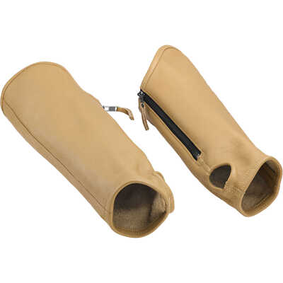 Leather Arm Chaps, Tan, Extended Large