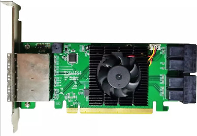 Highpoint NVMe SSD7184 - PCIe 3.0 x16 Hybrid 8-Port U.2 NVMe RAID HBA