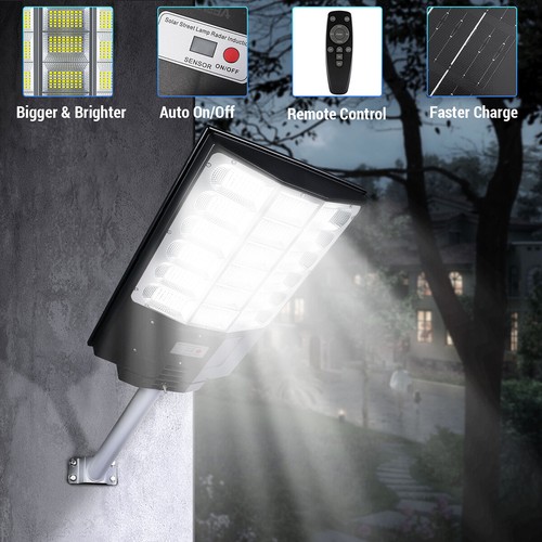 99990000000LM De Luz LED Lampara Solar Para Patio Exterior Jardin Luces En Calle - Picture 188 of 253